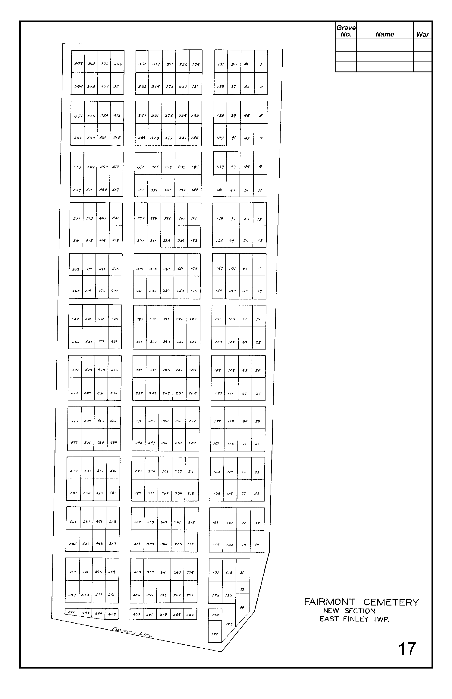 Fairmont Cemtery New Section